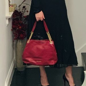 Authentic Michael Kors tote in cherry